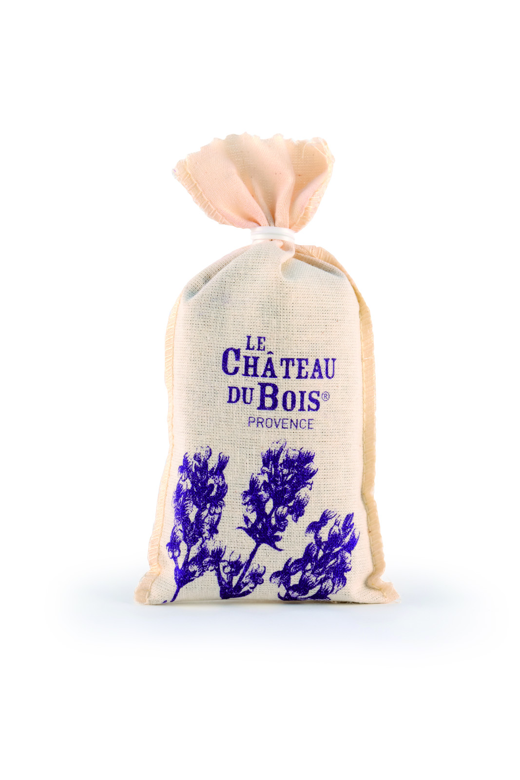 Sachet tradition fleurs de lavande coton 20g LE CHATEAU DU BOIS PROVENCE  5499 : Cosmétiques à la lavande fine de Provence - Le Château du Bois